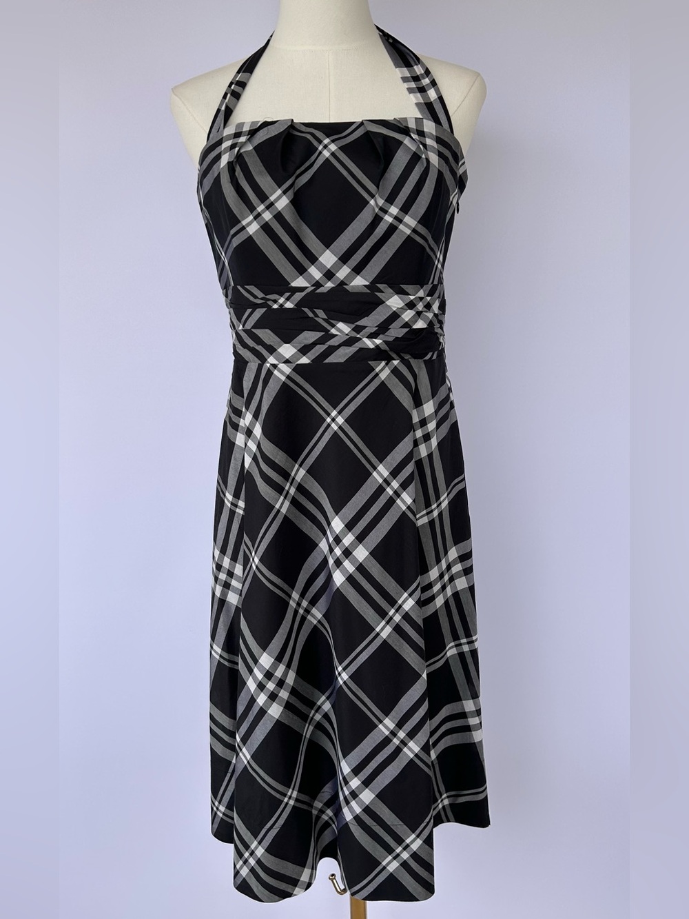White‎ House Black Market Women’s Halter Dress Fit & Flare Size 8